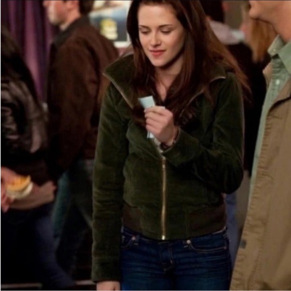 Neca new moon Bella swan green corduroy jacket RARE - great condition - Picture 5 of 6